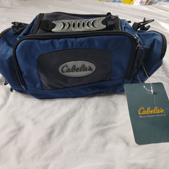 Cabelas Utility Bag Blue Fishing Pack Hiking Hunting Outdoors Travel - Picture 1 of 9